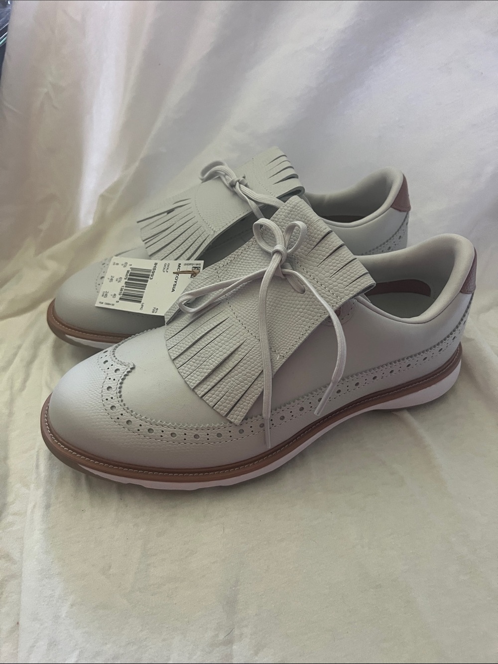 Women's Fringe Lace-Up Adidas golf shoes mc Zoysia size 8